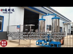 Système d'adoucisseur d'eau en acier inoxydable 2 réservoirs Adoucisseur d'eau en double réservoir continu